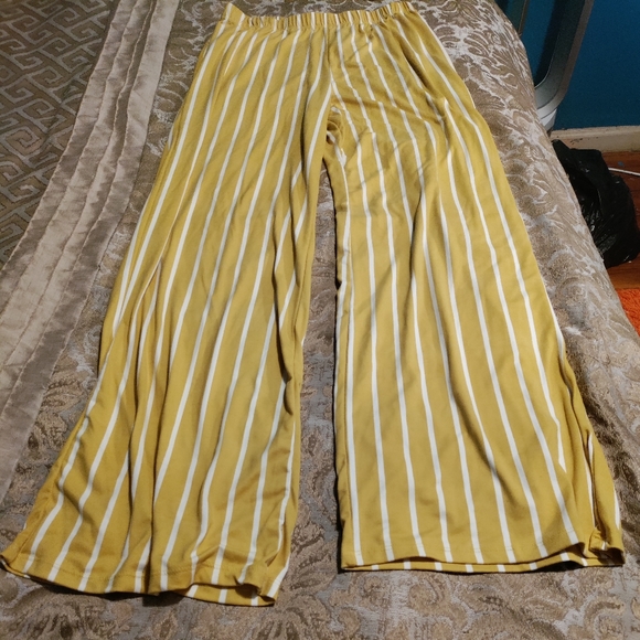 Asoph Plus Size Striped Tube Top and Flare Pants Set - Picture 6 of 11